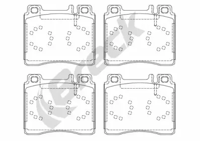 Комплект тормозных колодок, дисковый тормоз BRECK купить